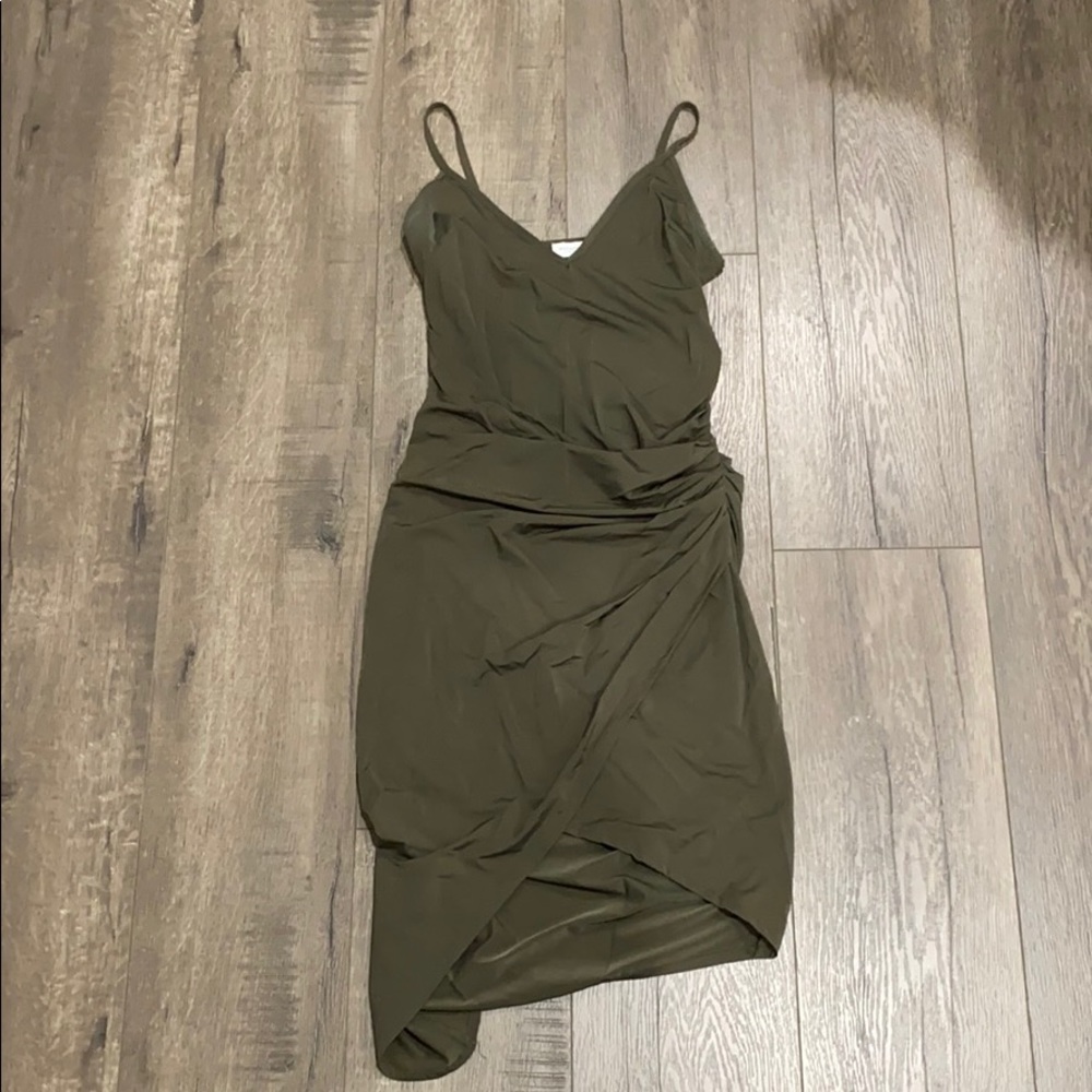 Olive green dress